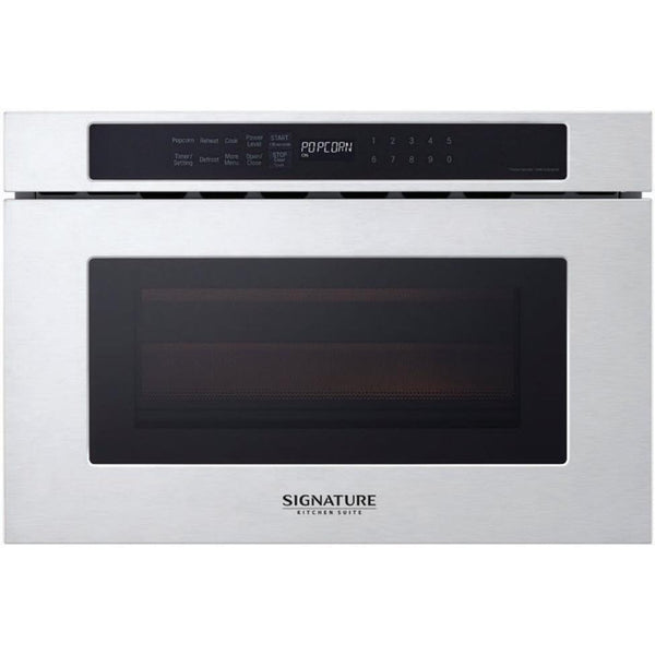 Signature Kitchen Suite 24-inch, 1.2 cu.ft. Built-in Microwave Drawer with Sensor Cooking SKSMD2401S IMAGE 1