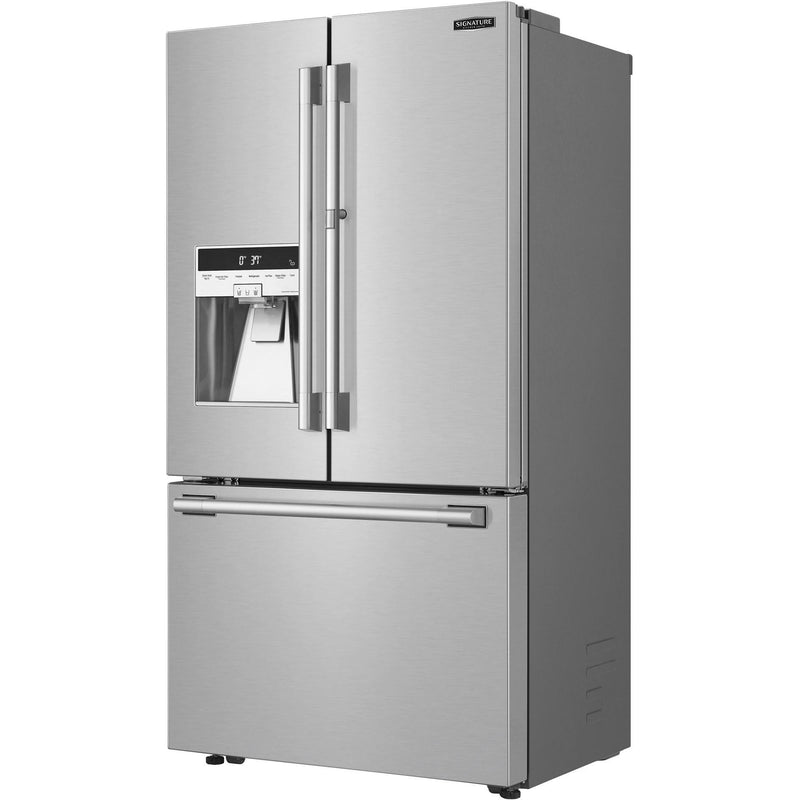 Signature Kitchen Suite 36-inch, 23.5 cu.ft. Counter-Depth French 3-Door Refrigerator with Craft Ice™ SKSFD3613S IMAGE 12