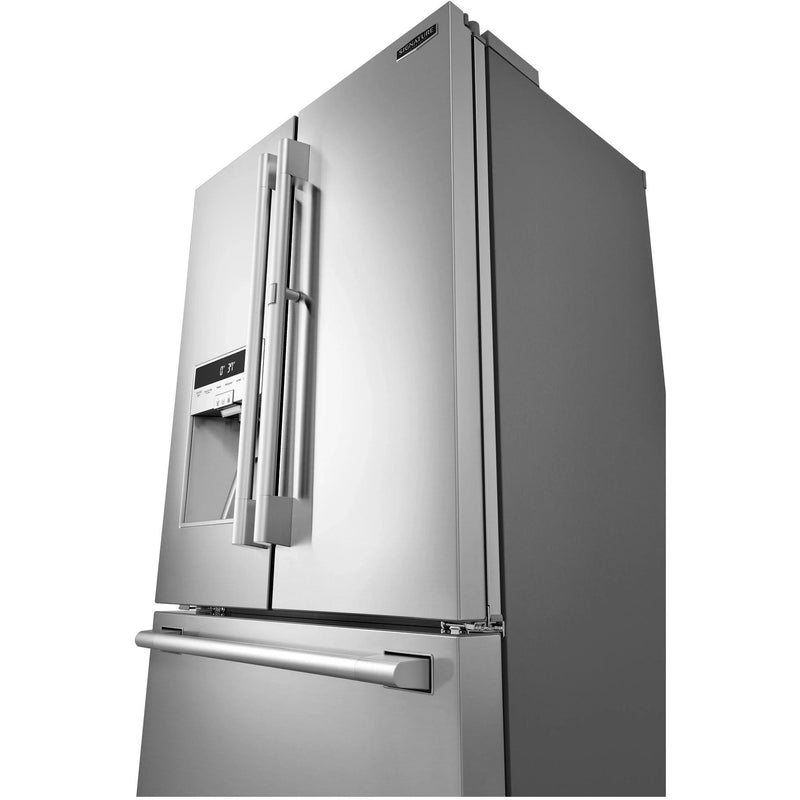 Signature Kitchen Suite 36-inch, 23.5 cu.ft. Counter-Depth French 3-Door Refrigerator with Craft Ice™ SKSFD3613S IMAGE 14