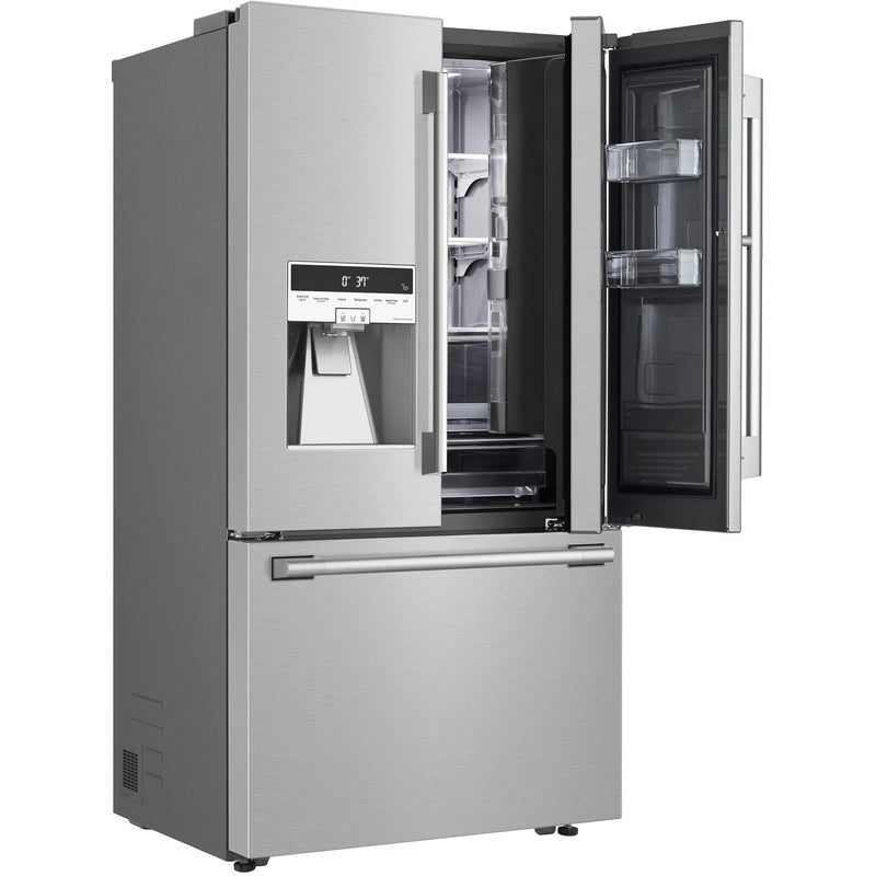 Signature Kitchen Suite 36-inch, 23.5 cu.ft. Counter-Depth French 3-Door Refrigerator with Craft Ice™ SKSFD3613S IMAGE 3