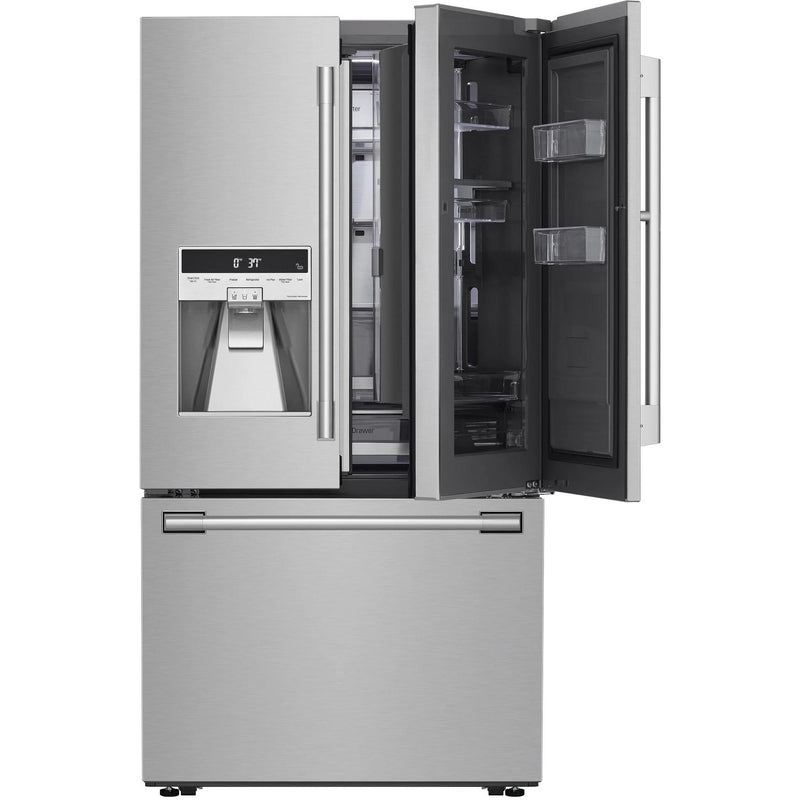 Signature Kitchen Suite 36-inch, 23.5 cu.ft. Counter-Depth French 3-Door Refrigerator with Craft Ice™ SKSFD3613S IMAGE 4
