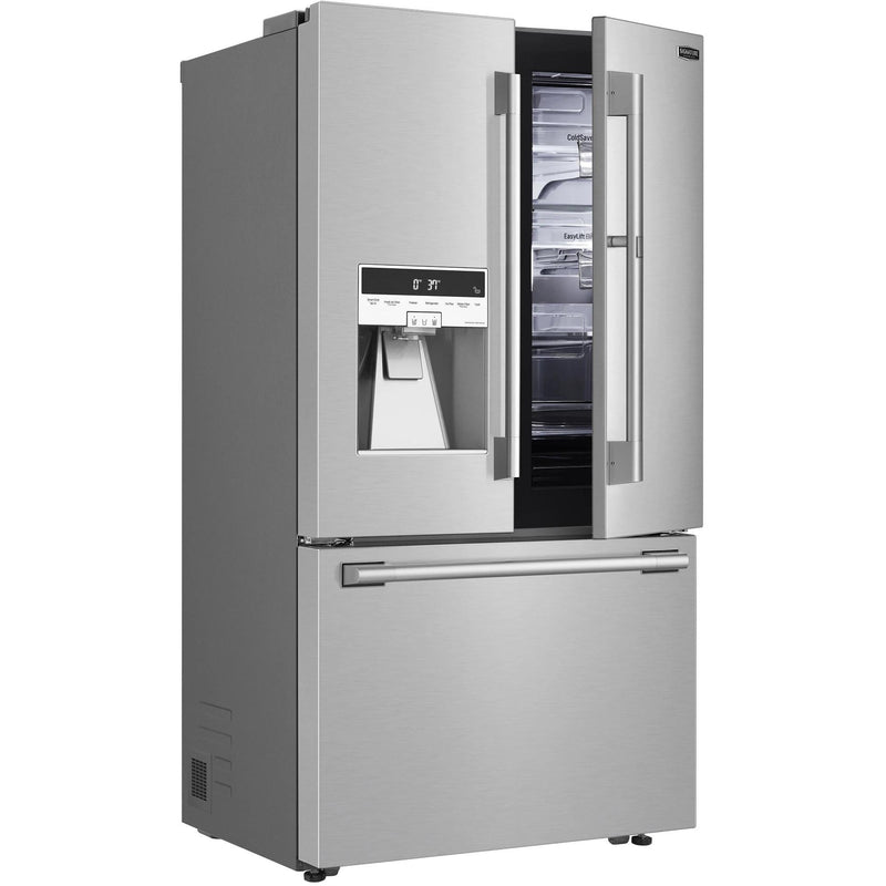Signature Kitchen Suite 36-inch, 23.5 cu.ft. Counter-Depth French 3-Door Refrigerator with Craft Ice™ SKSFD3613S IMAGE 5