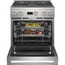 Monogram 30-inch Freestanding Gas Range with Convection Technology ZGP304NTSS IMAGE 3