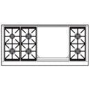 Wolf 60-inch Dual Fuel Range with Double Griddle DF60650DG/S/P/LP IMAGE 3