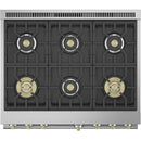 Monogram 36-inch Freestanding Gas Range with Convection Technology ZGP366NTSS IMAGE 4