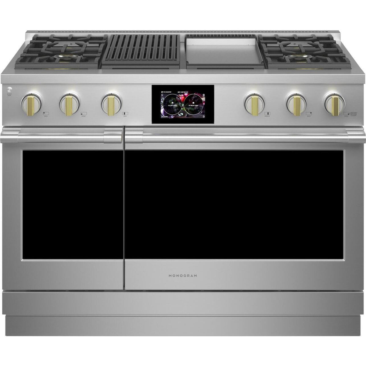 Monogram 48-inch Freestanding Dual-Fuel Range with True European Conve