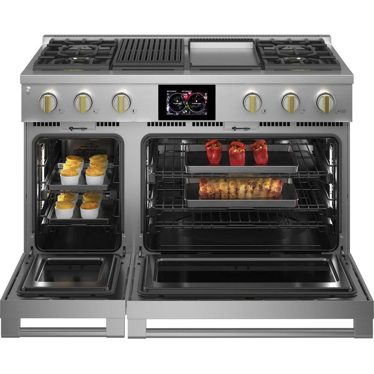 Monogram 48-inch Freestanding Dual-Fuel Range with True European Conve