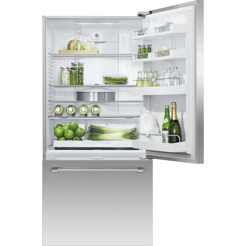 Fisher & Paykel 32-inch, 17.5 cu. ft. Bottom Freezer Refrigerator with Water Dispenser RF170WRKUX6 IMAGE 2