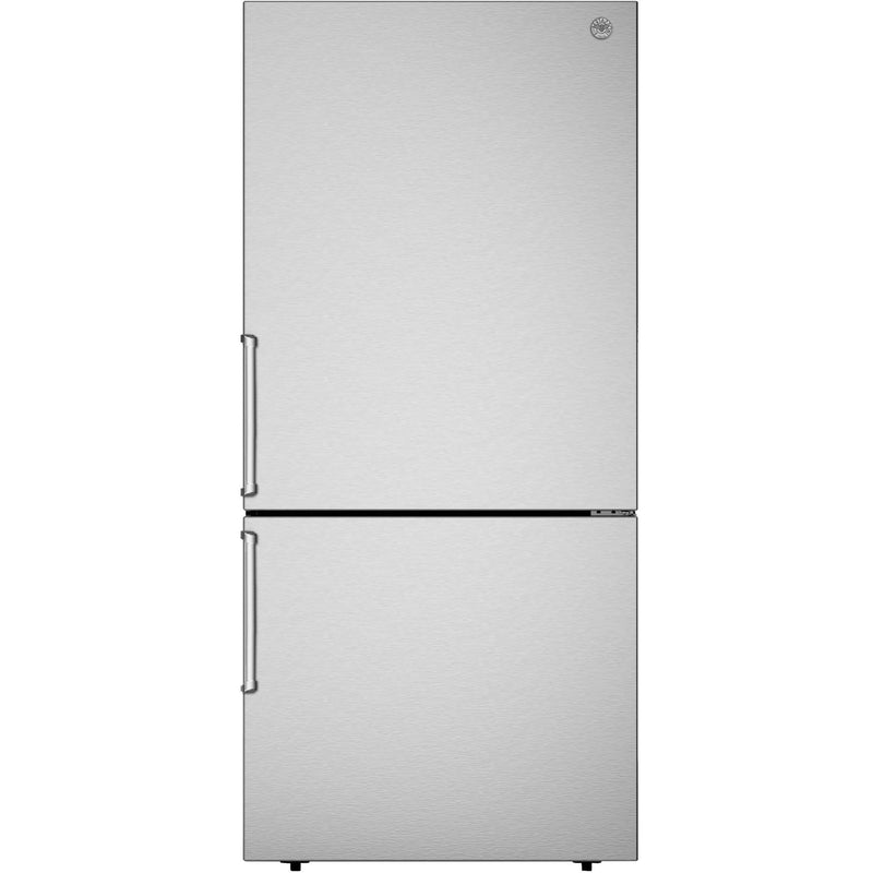 Bertazzoni 31-inch, 17.1 cu.ft. Freestanding Bottom Freezer Refrigerator with LED Lighting REF31BMFX IMAGE 1