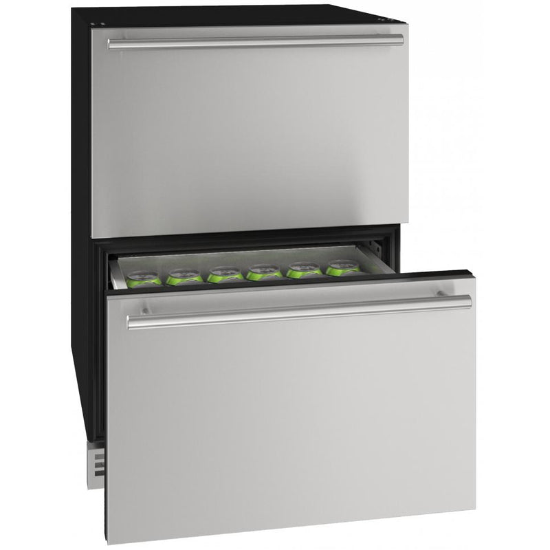 U-Line 24-inch Refrigerator Drawers UHDR124-SS61A IMAGE 3