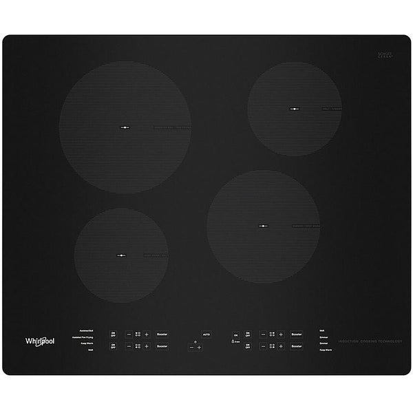 Whirlpool 24-inch Electric Induction Cooktop with 4 Elements WCI55US4JB IMAGE 1
