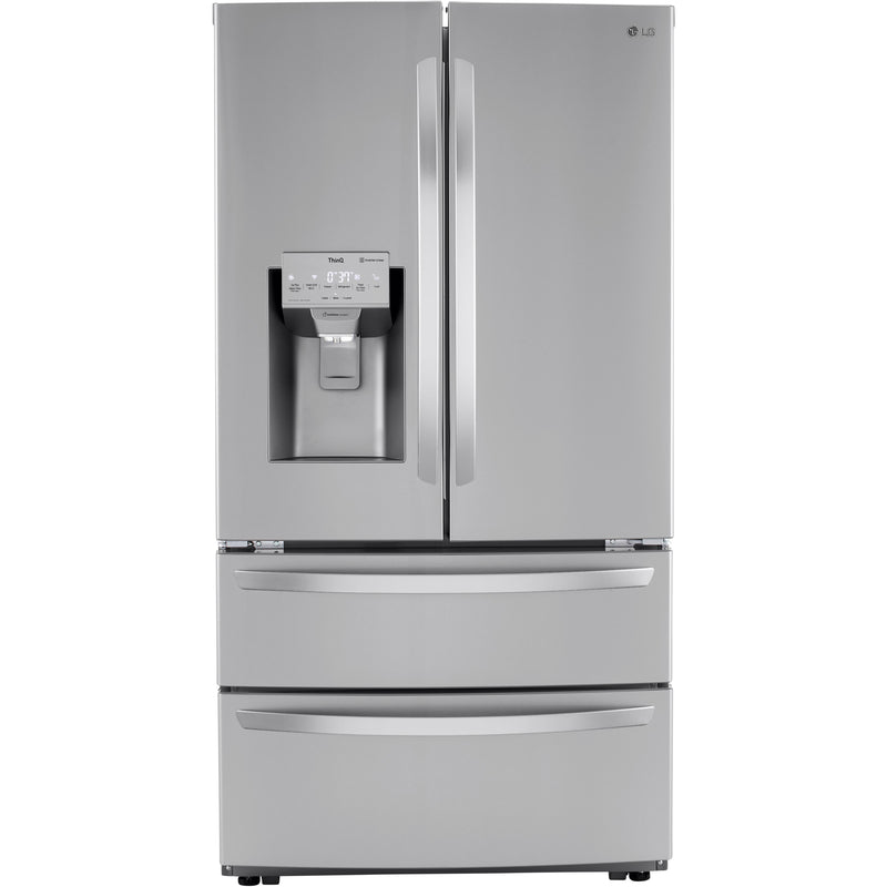 LG 36-inch, 27.8 cu. ft. French 4-Door Refrigerator with Ice and Water Dispenser LRMXS2806S IMAGE 1