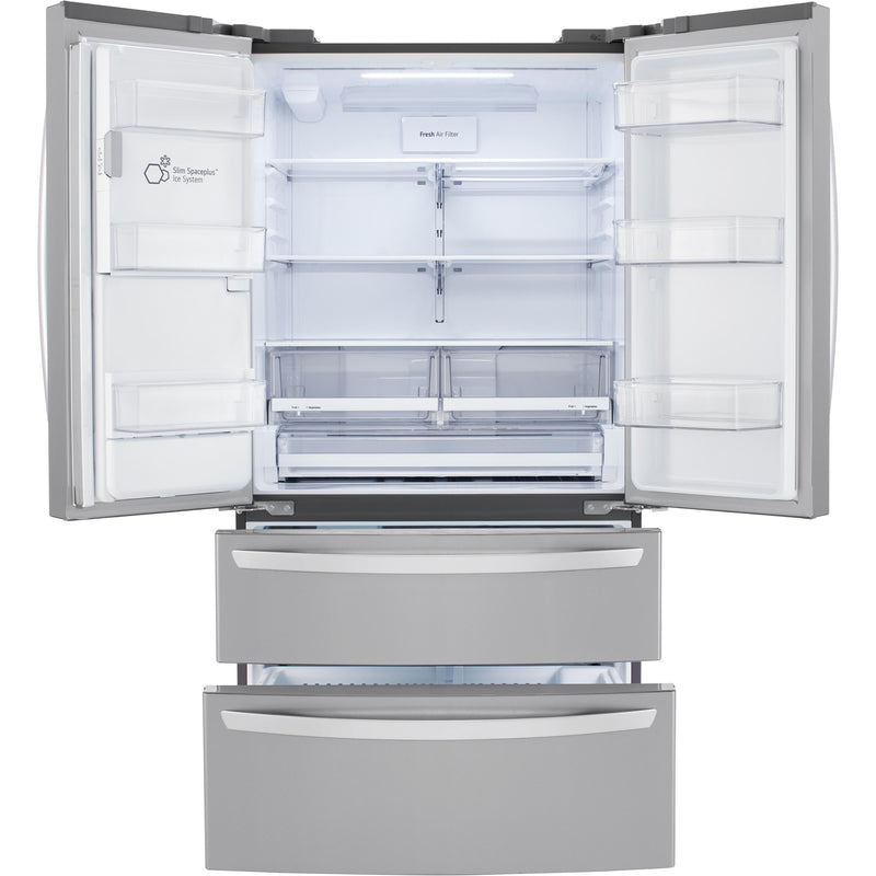 LG 36-inch, 27.8 cu. ft. French 4-Door Refrigerator with Ice and Water Dispenser LRMXS2806S IMAGE 2
