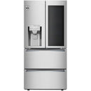 LG 33-inch, 18.4 cu.ft. Counter-Depth French 4-Door Refrigerator with SpacePlus™ Ice System LRMVC1803S IMAGE 1