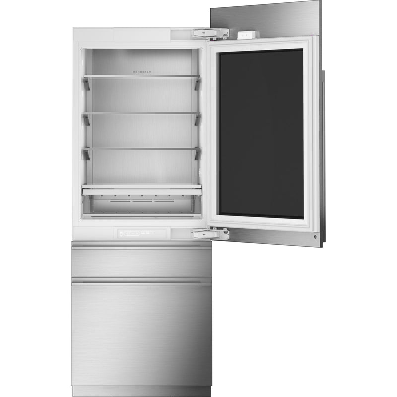 Monogram 30-inch Bottom Freezer Refrigerator with a Convertible Drawer ZIK303NPPII IMAGE 2