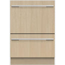 Fisher & Paykel 24-inch Integrated Double DishDrawer™ Dishwasher with Sanitize program. DD24DTX6I1 IMAGE 1