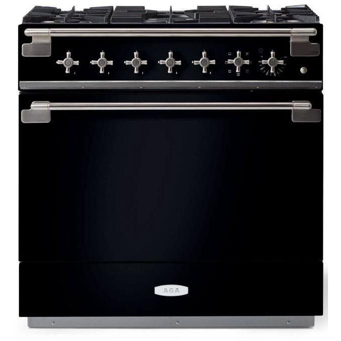 AGA 36in Elise Dual Fuel Range AEL361DFBLK IMAGE 1