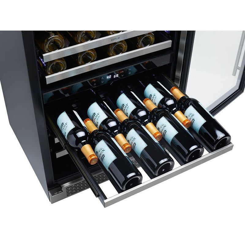 Zephyr Presrv™ 5.3 cu. ft. 46-bottle Wine Cooler with Dual Zone PRW24C02AG-ADA IMAGE 6