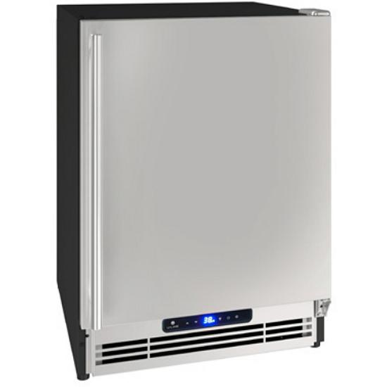 U-Line 21-inch, 2.1 cu.ft. Freestanding Compact Refrigerator with Ice Machine UARI121-SS01A IMAGE 1