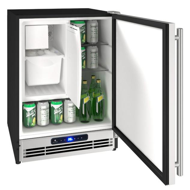 U-Line 21-inch, 2.1 cu.ft. Freestanding Compact Refrigerator with Ice Machine UARI121-WS01A IMAGE 2