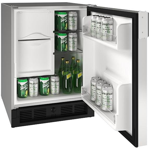 U-Line 21-inch, 2.1 cu.ft. Freestanding Compact Refrigerator with Ice Maker UMRI121-SS02A IMAGE 3
