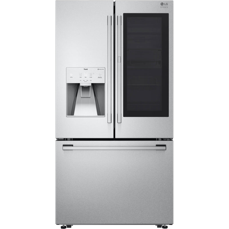 LG STUDIO 36-inch, 23.5 cu.ft. Freestanding French 3-Door Refrigerator with Wi-Fi Connect SRFVC2416S IMAGE 1