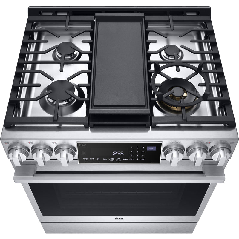 LG STUDIO 30-inch Slide-in Gas Range with Convection Technology LSGS6338F IMAGE 2