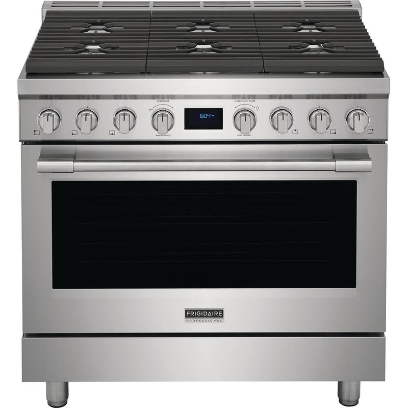 Frigidaire Professional 36-inch Freestanding Dual Fuel Range with Convection Technology PCFD3668AF IMAGE 1