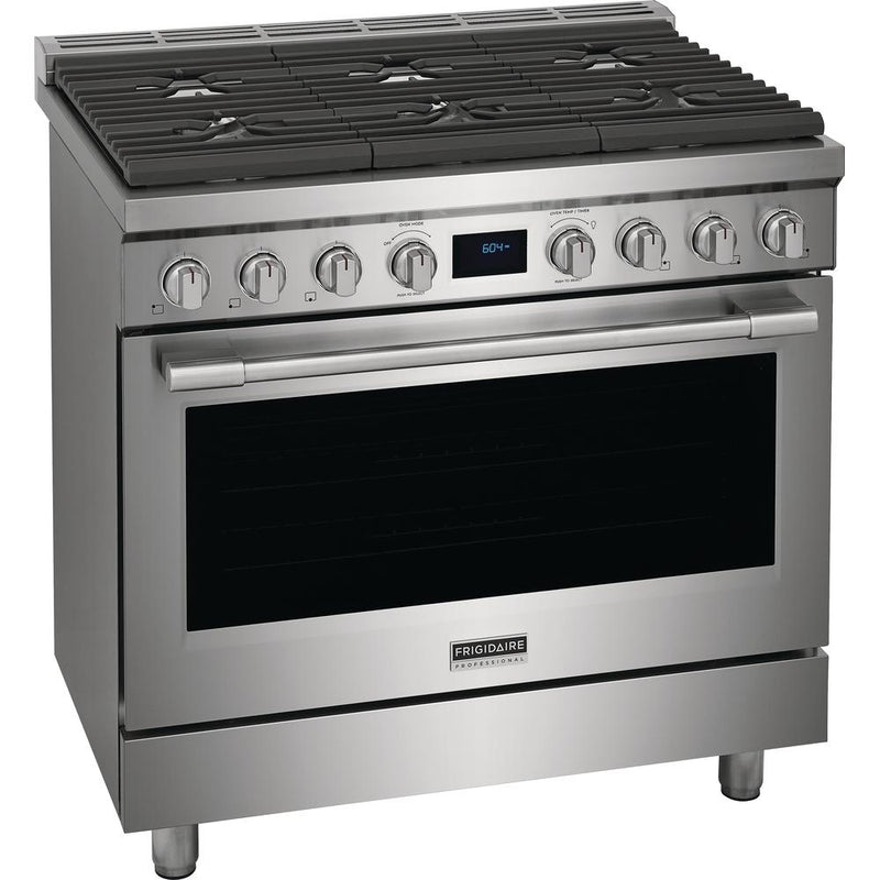 Frigidaire Professional 36-inch Freestanding Dual Fuel Range with Convection Technology PCFD3668AF IMAGE 2