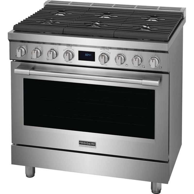 Frigidaire Professional 36-inch Freestanding Dual Fuel Range with Convection Technology PCFD3668AF IMAGE 3
