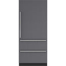 Sub-Zero 36-inch Built-in Bottom Freezer Refrigerator with Water Dispenser and Ice Maker DET3650CIID/R IMAGE 1