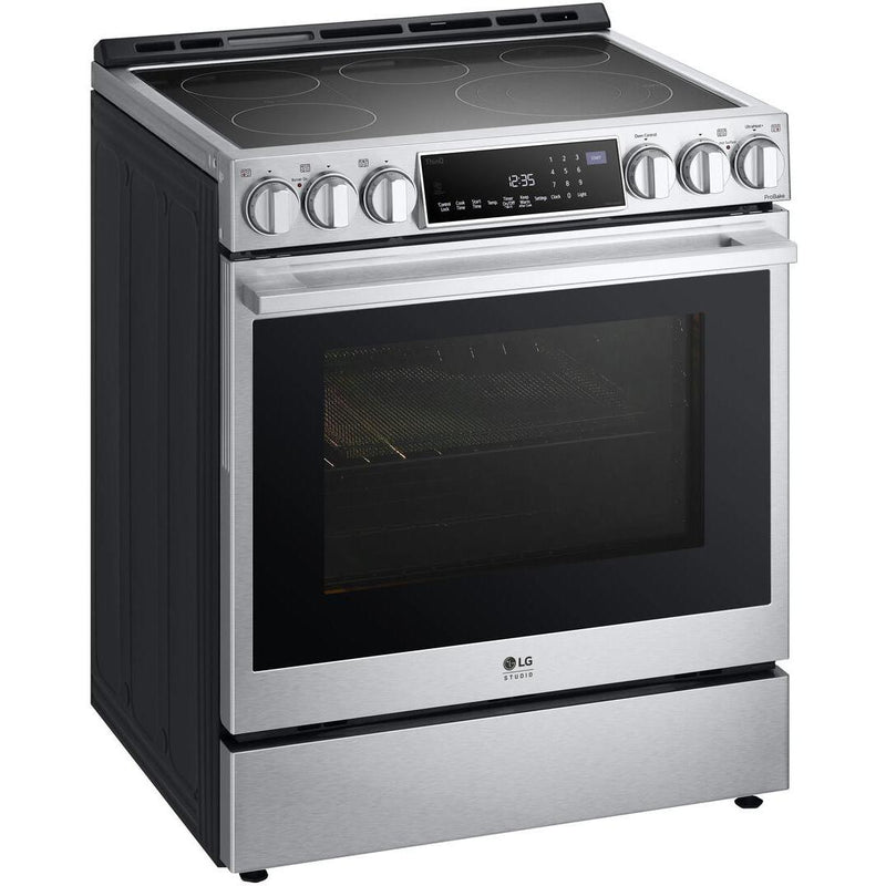 LG STUDIO 30-inch Freestanding Electric Slide-in Range with ProBake Convection ™ Technology LSES6338F IMAGE 2