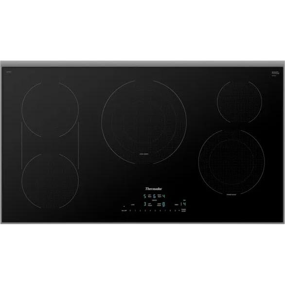 Thermador 36-inch Built-in Electric Cooktop with CookSmart® CET366YB IMAGE 1