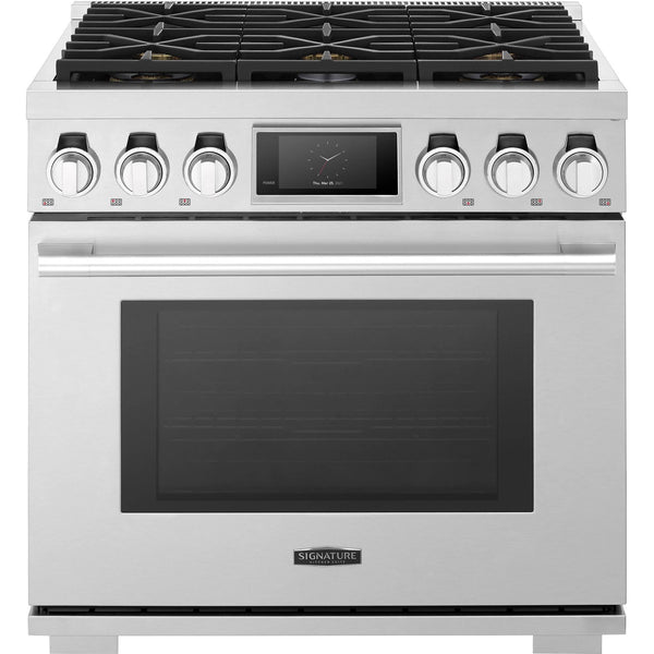 Signature Kitchen Suite 36-inch Freestanding Gas Range with SmartThinQ® SKSGR360S IMAGE 1