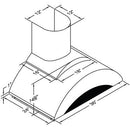 Vent-A-Hood 42-inch Wall Mount Range Hood ZTH-242SS IMAGE 2