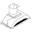 Vent-A-Hood 48-inch Wall Mount Range Hood ZTH-248SS IMAGE 2