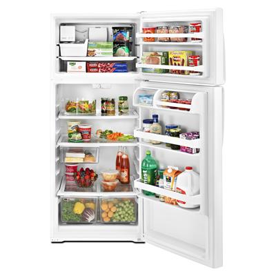Whirlpool 28-inch, 17.6 cu. ft. Top Freezer Refrigerator with Ice and Water W8TXNGMWQ IMAGE 2