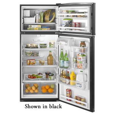 Whirlpool 24-inch, 9.6 cu. ft. Top Freezer Refrigerator ET0MSRXTD IMAGE 2